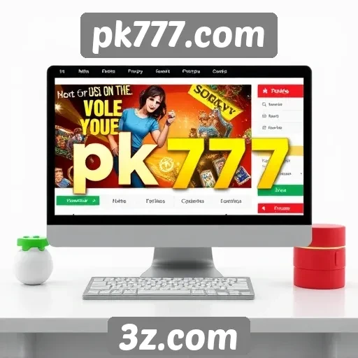 Interface e usabilidade do site pk777.com